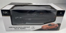 Mercedes Benz SLS AMG Toy Car Replica Model Black 1:24 Licensed Friction Car New