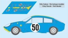 Decals Marcos Mini GT 1966 1:32 1:43 1:24 1:18 slot calcas