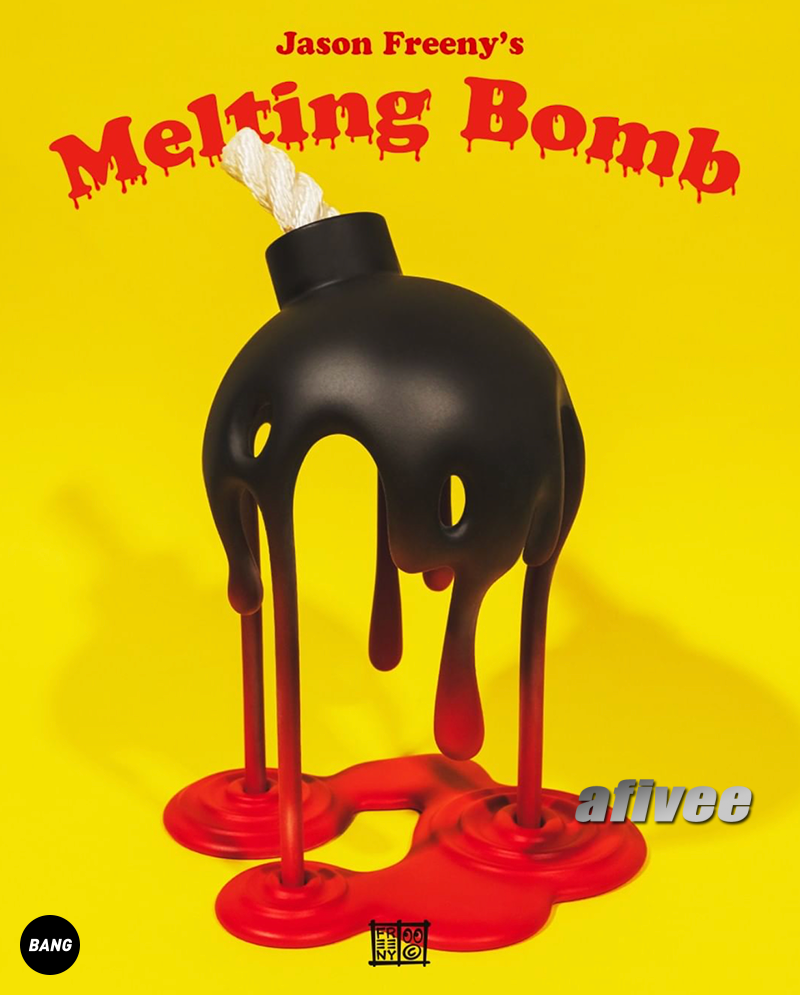 MIGHTY JAXX JASON FREENY Melting Bomb Trendy Play Handmade Figure