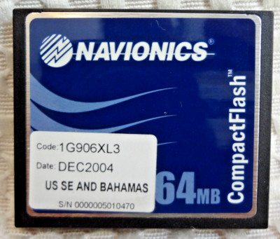 Navionics Gold 1G906XL3 US SE & BAHAMAS CF Compact Flash Chart Chip - 906