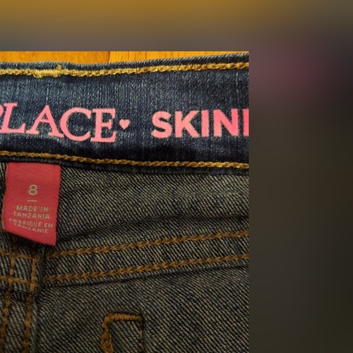 The Childrens Place Girls Denim Legging Skinny Jeans Size 8 Medium Wash Stretch - Picture 3 of 5