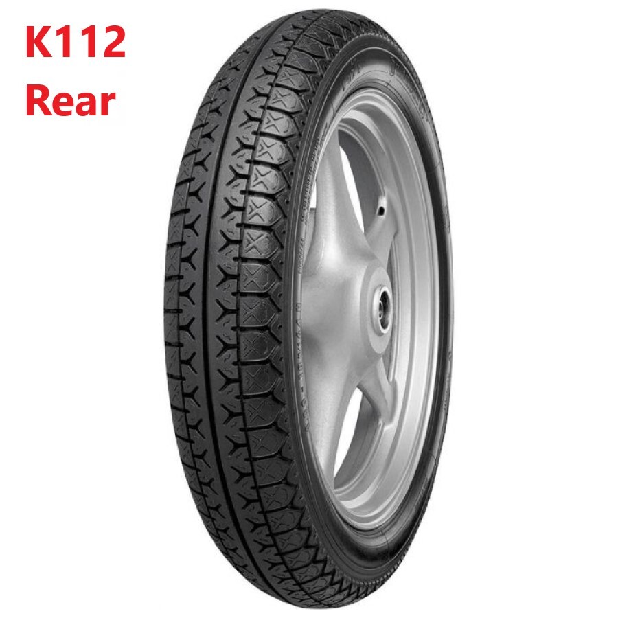 Classic Motorcycle Tyre Continental Conti K112 3.50 -16 58P TT Rear Yamaha