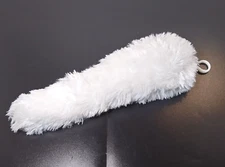 Faux Fur Animal Clip-on Tail 12" White Fluffy DIY Comic-Con Cosplay Halloween