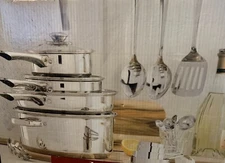 cooks tools, 19-Piece Stainless Steel Cookware Set | Serving Tools