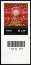 2012 Italia -  Natale ** codice a barre 