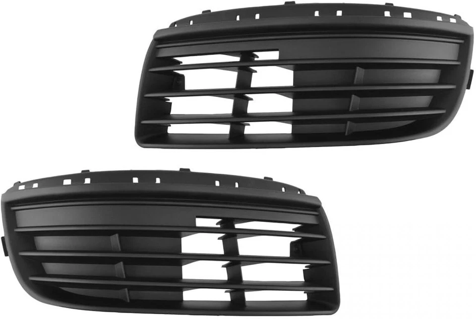 New Fog Light Covers & Center Grille Kit Black For 05-10 VW Jetta Sedan Set of 3 - Image 3 of 4