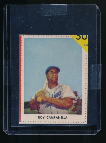 Roy Campanella [Brooklyn Dodgers Cover Hand Cut] 1955 Golden Stamps card