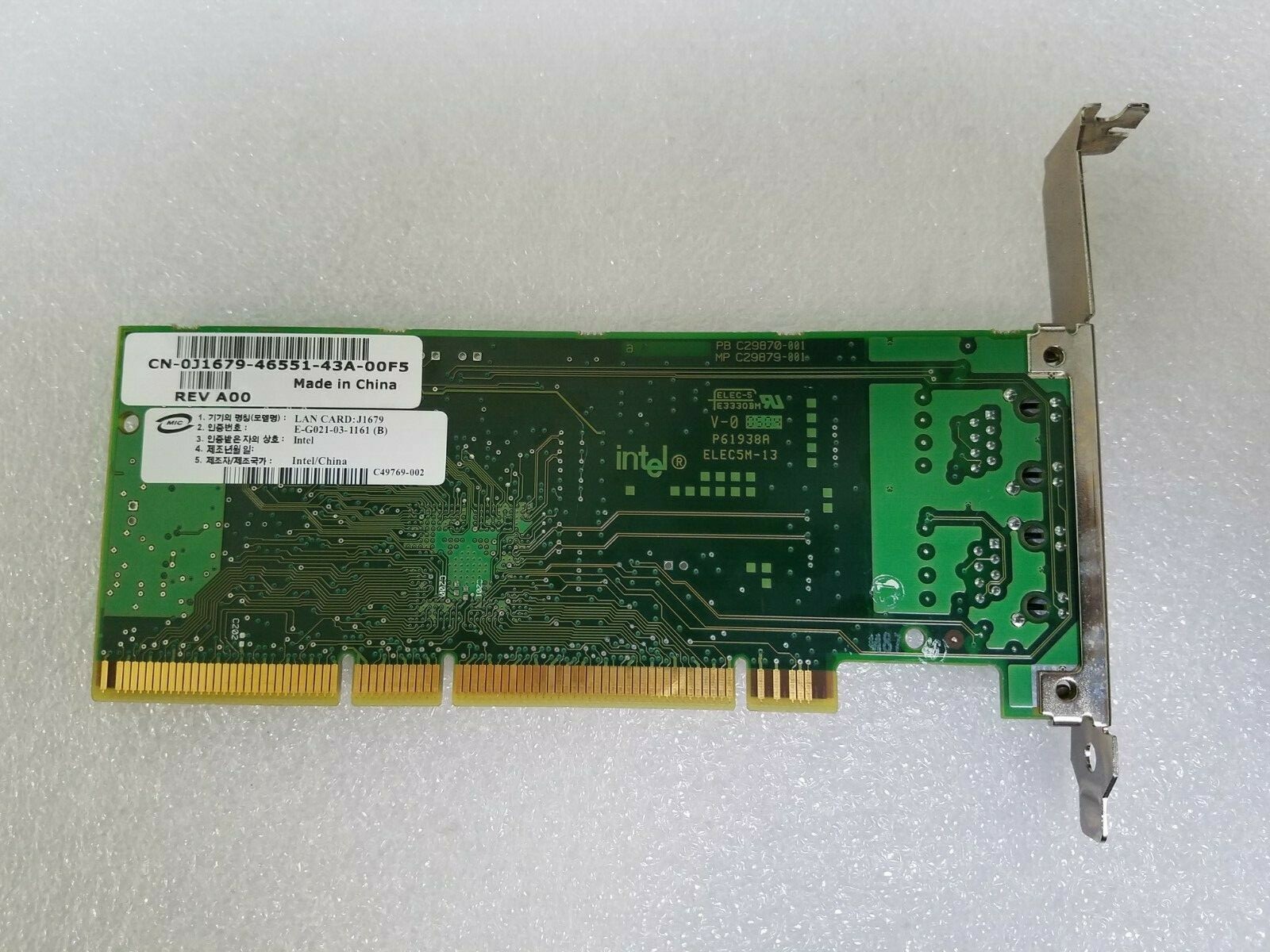 Intel C40896004 DP PCIX 1Gb/s Network Lan Card J1679 DualPort eBay