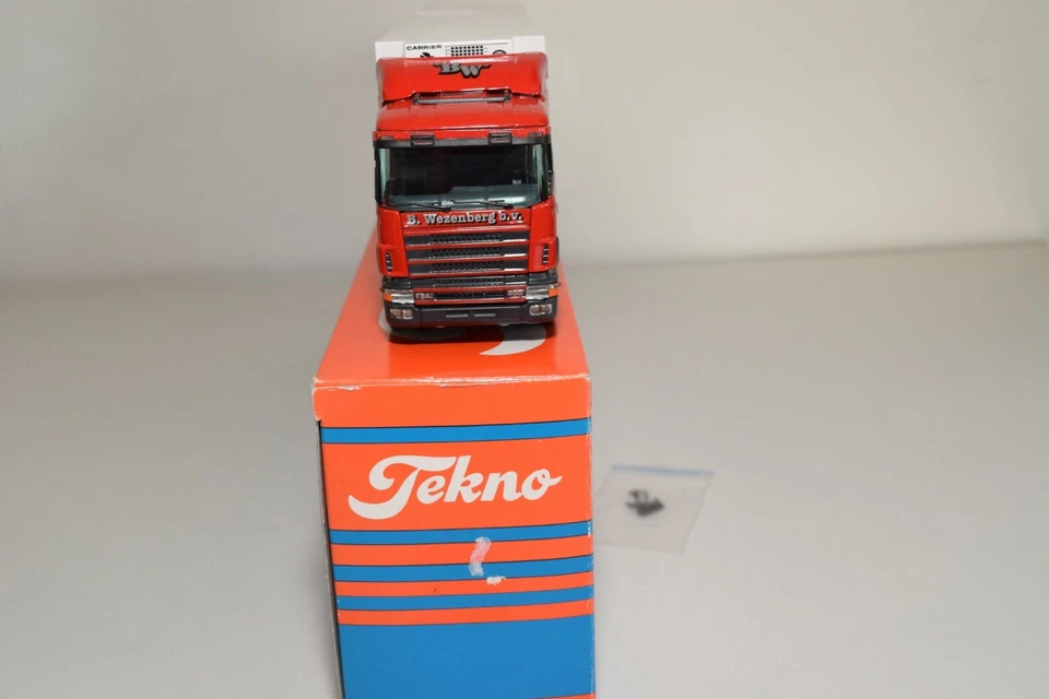 A5 42 1:50 TEKNO SCANIA 124L B. WEZENBERG B.V. TRUCK WITH TRAILER MIB - Immagine 3 di 4
