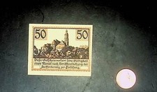 1921 Germany KAMENZ 50  Phennig Banknote / Notgeld