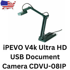 iPEVO V4k Ultra High Def USB Document Camera CDVU-08IP Adjustable
