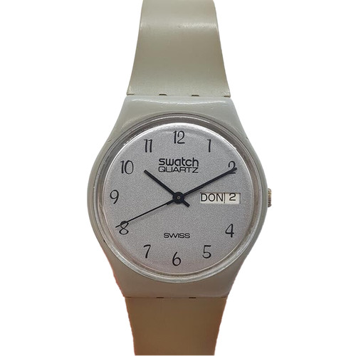 1983 Swatch Prototype Watch, Rare 1980s 1st Year Swatch Day Date Watch 80s