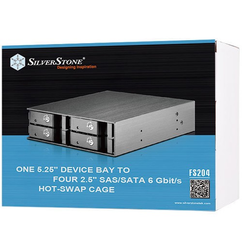 Silverstone SST-FS204B 4 x 2.5inch SAS/SATA Drives to 5.25inch Bay Front Storage - Picture 4 of 4