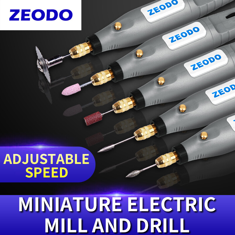 Zeodo ZD8000 Mini DIY Electric grinder Drill Set Speed Adjustable DC12V