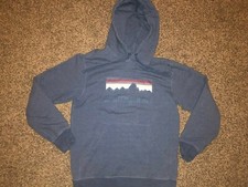 PATAGONIA Organic Cotton Hood Hoodie snap t sweatshirt jacket mountains ski S/XS