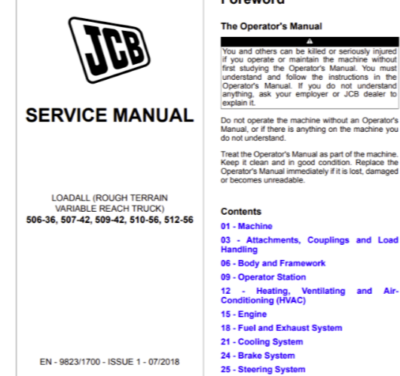 #ad #ad JCB 506 36 507 42 509 42 510 56 512 56 Loadall Service Repair Manual PDF on USB $38.98