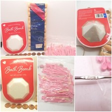 Brentwood Salon Care Curved 12 PERM RODS New VANILLA BATH BOMB Boye 9 Knitting