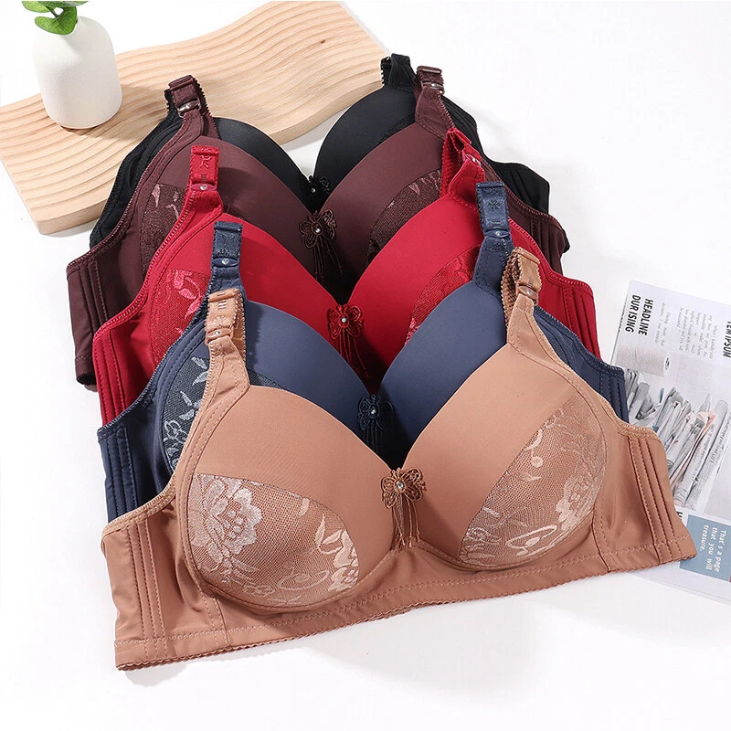 Lingerie Cup Sexy C Plus D 40-50 Bra Women's Push Size Wireless A Up B  Brass ）