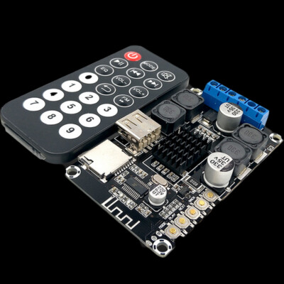 Bluetooth USB TF Card Digital Audio Power Amplifier Board 2x50W Stereo AMP 12V