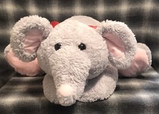 17" Plush Elephant Cuddle Toy Stuffed Animal Pillow by Hug Fun