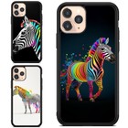 Dust Resistant For Samsung Galaxy S23 Plus Ultra pattern zebra rainbow