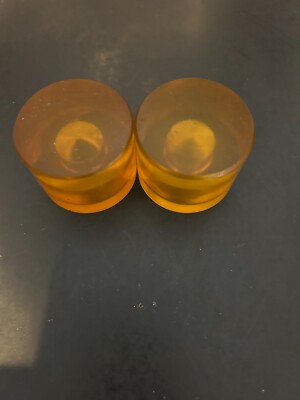 Pair of 1-3/4''resin soft face replacement hammer tips non- branded NEW 3/4'' ID