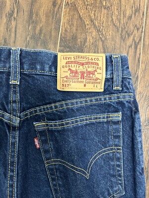 Vintage Levis 517 Slim Fit Boot Cut Denim Jeans Retro USA Vintage Levis 517 Slim Fit Boot Cut Denim Jeans Retro USA