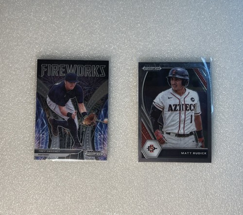 Matt Rudick 2 MLB 2021 Prizm CARD Lot Trey Sweeney Fireworks Matt Rudick | eBay