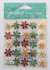 Jolee's Multicolor Mini Snowflakes Repeats Scrapbooking Stickers