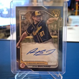 Ryan Birchard 2024 Bowman 1st True Blue AUTO #/150