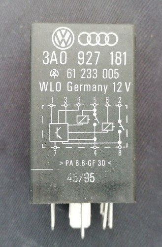 Org. Audi VW Relais 175 WLO 61233005 Modul 3A0927181 Steuergerät Anlasser relais