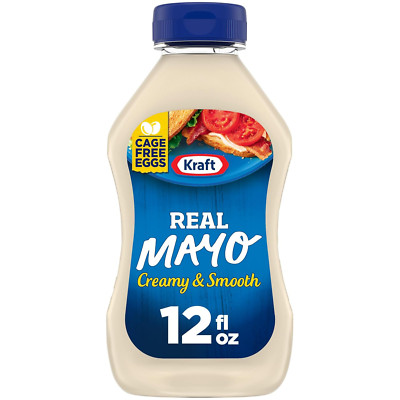 Real Mayo Creamy & Smooth Mayonnaise, 12 fl oz Bottle