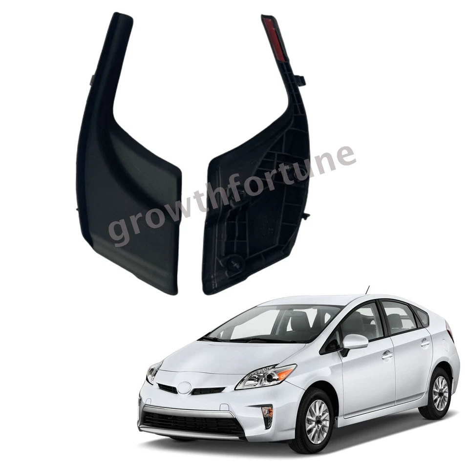 2x Cubierta de extensión de capó lateral limpiaparabrisas delantero para Toyota Prius C 2012-2018 Foto 3 de 4