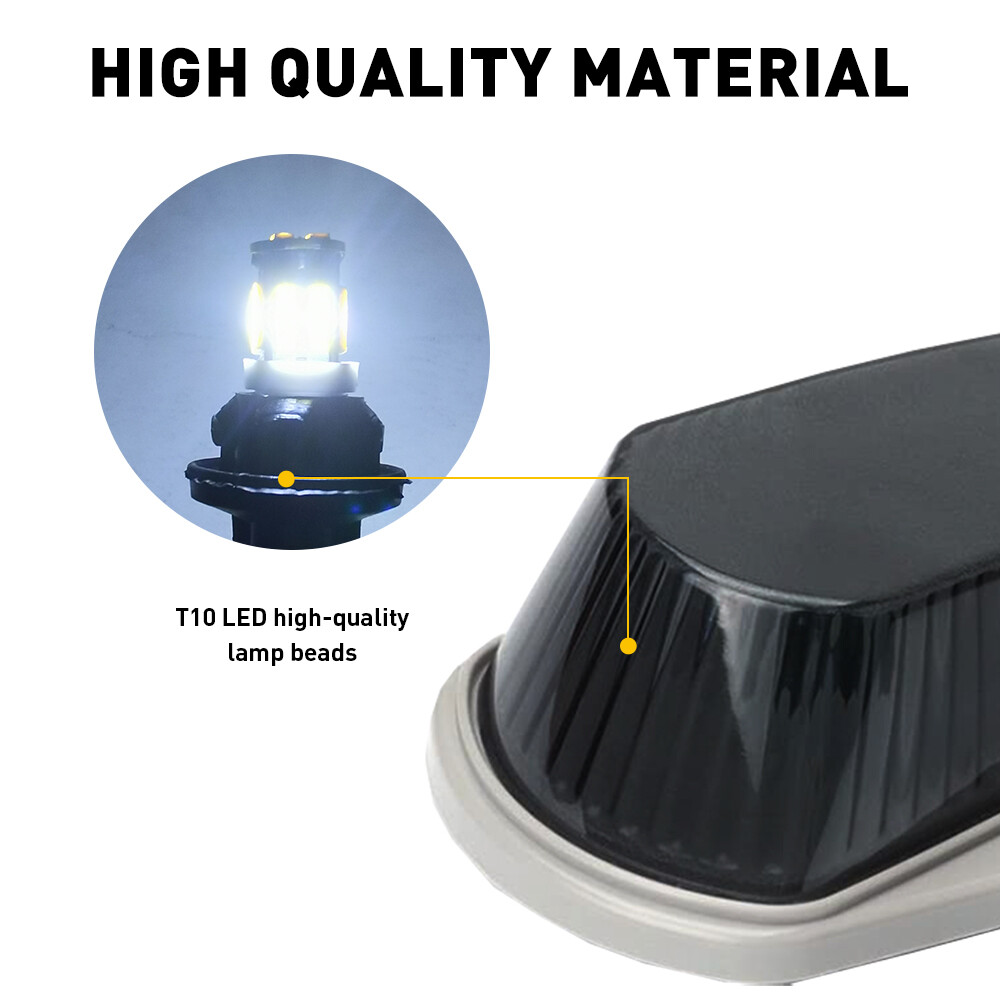 For FORD F150 F250 F350 1980-1997 White Roof Top Cab Lights