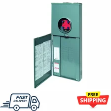 Outdoor Combination Meter Socket Main Lug Load Center 200Amp 12 Space 12 Circuit