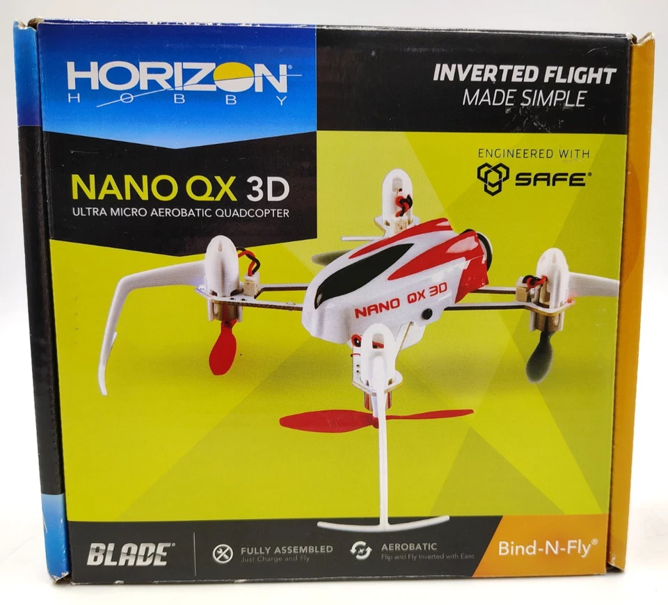 Blade NanoQX 3D Nano QX 3D BNF Bind in Fly RC Drone BLH7180 Untested READ - Image 2 of 4