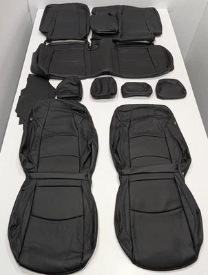 For Mazda 3 I Touring I Sport Sedan 2014-2018 Black Leather Seat Covers KR281 - Bild 1 von 4