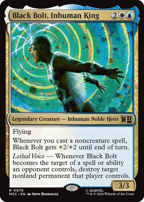 x1 Black Bolt, Inhuman King R MTG Commander: Marvel Super Heroes M/NM, English