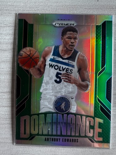 2024-25 Panini Prizm Draft Picks - Dominance Anthony Edwards #9 Green Prizm