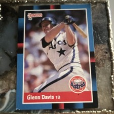 Donruss 1988 Glenn Davis #184 Houston Astros Baseball Card Last Line Begins