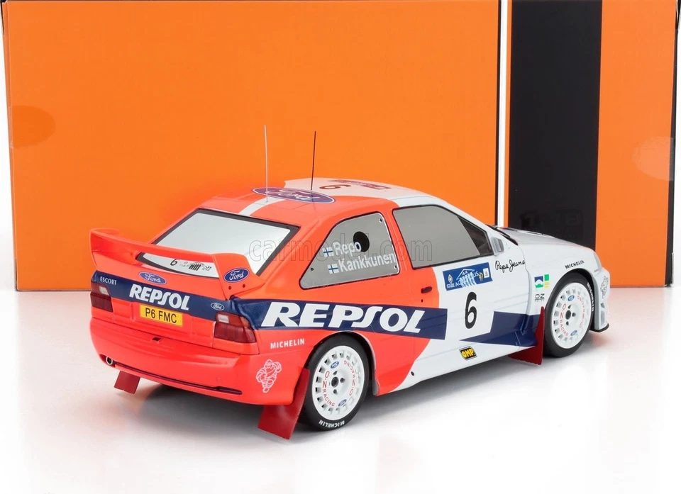MODELLINO AUTO STATICO IXO FORD ESCORT WRC AKROPOLIS RALLY 1997 KANKKUNEN - 1/18 - Immagine 3 di 4