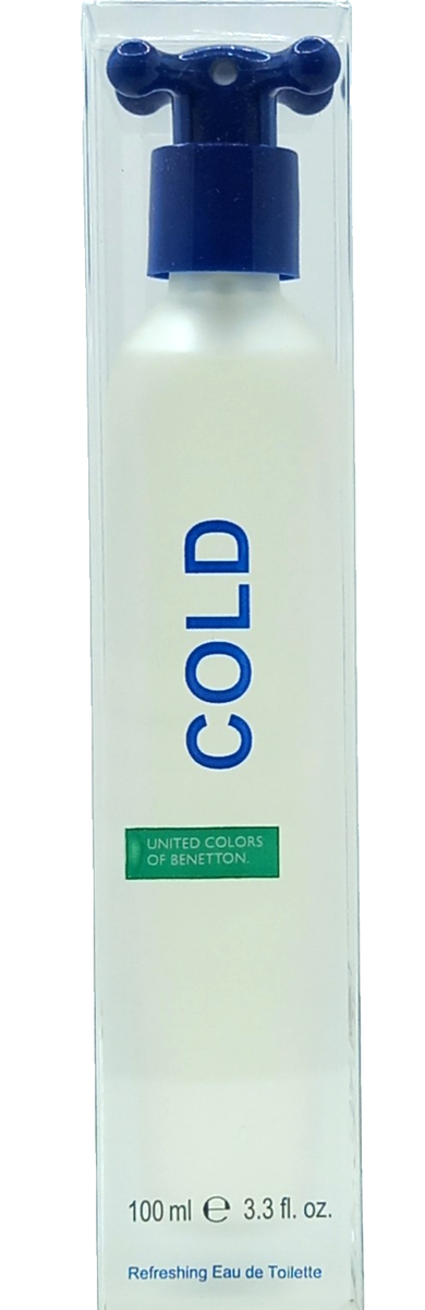 BENETTON COLD FOR HIM EAU DE TOILETTE SPRAY FOR MEN Oz 100