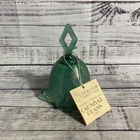 NWT Fenton Green Carnival Glass Bell Handmade Collectible Decor