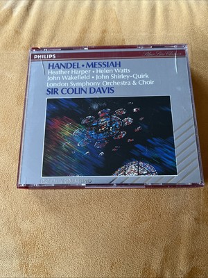 Handel Messiah SIR COLIN DAVIS Philips 2CD Box MINT Full Silver PDO West Germany