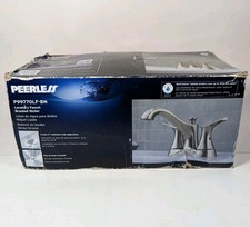 Peerless P99770LF-BN Two Handle Widespread Bathroom Faucet. Brushed Nickel.
