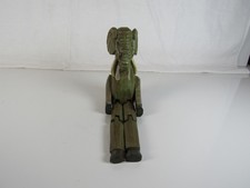 HAND CARVED JOINTED WOODEN ELEPHANT SHELF SITTER MANTLE SITTING  FIGURINE VTG