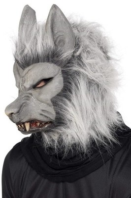 Smiffys Werewolf Latex Mask, Grey