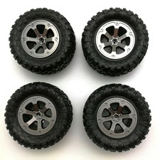 4pack Rubberplastic Rc Car Wheel Tyre Tires For Wpl B14 C24 Military Truck F