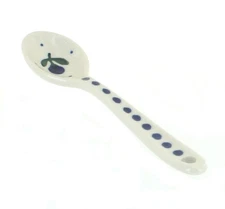 Blue Rose Polish Pottery Blueberry Sugar Spoon