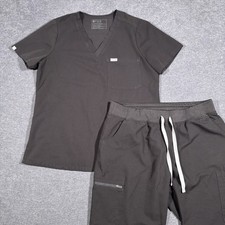 Figs Technical Collection Women  s Scrub Set Large Top Large Tall Bottoms Nurse